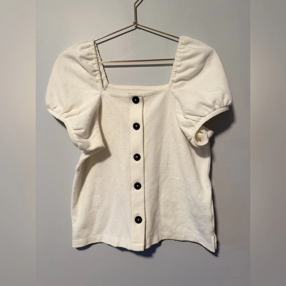 Madewell Cream Puff Sleeve Blouse
